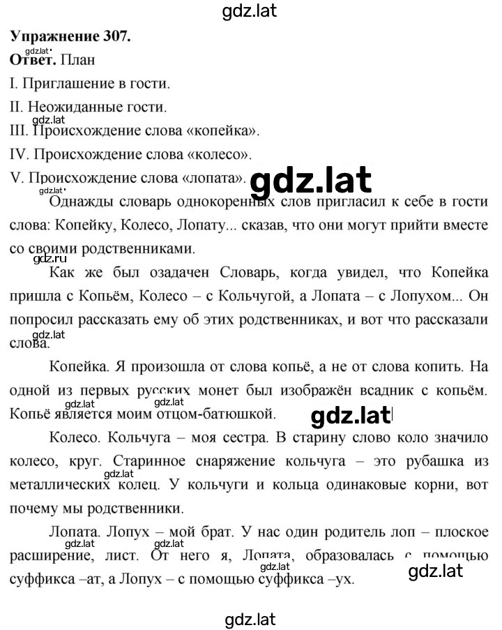 Решение задания № 307 — страница 1