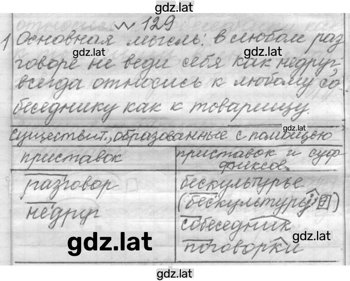Решение задания № 129 — страница 1