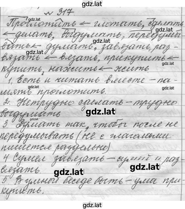 Решение задания № 317 — страница 1