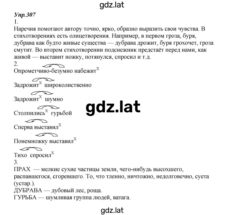 Решение задания № 307 — страница 1