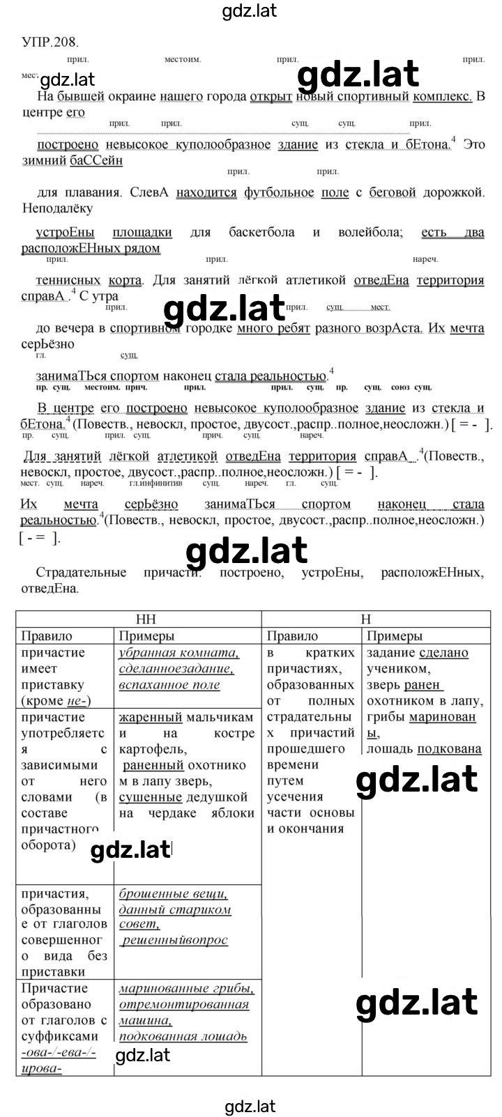 Решение задания № 208 — страница 1