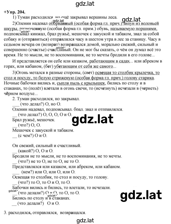 Решение задания № 204 — страница 1