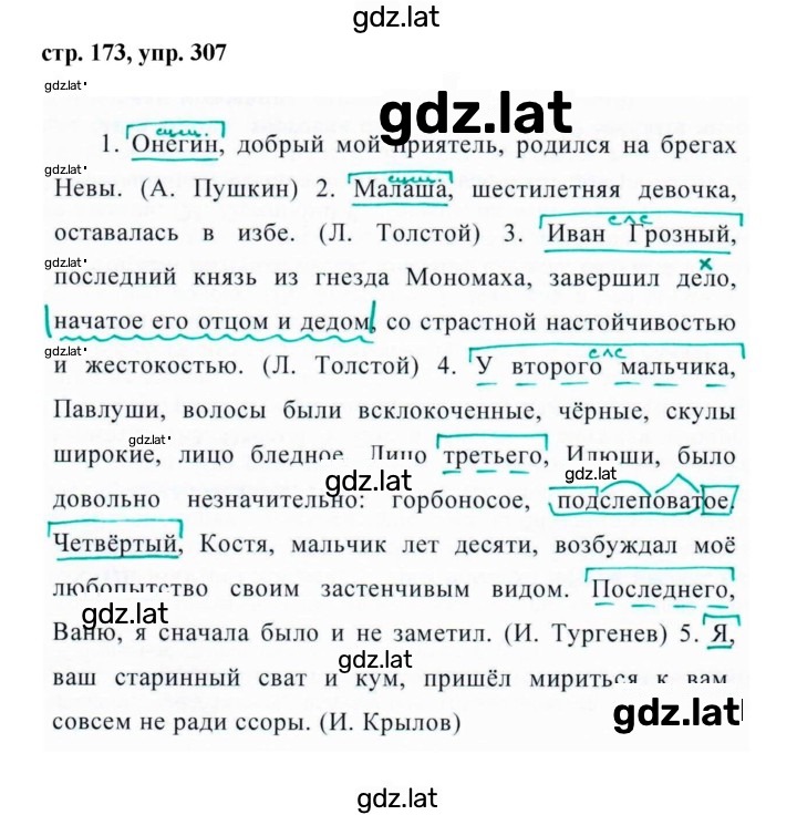 Решение задания № 307 — страница 1