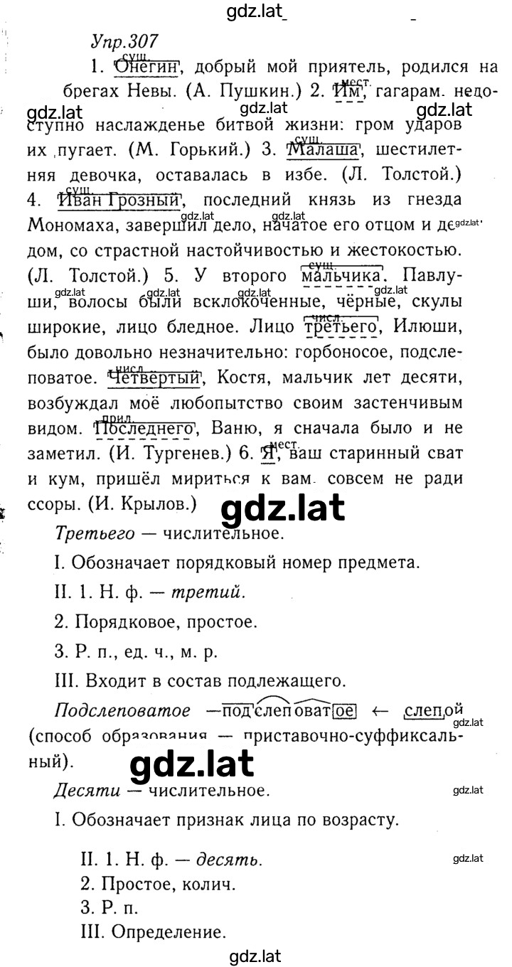 Решение задания № 307 — страница 1