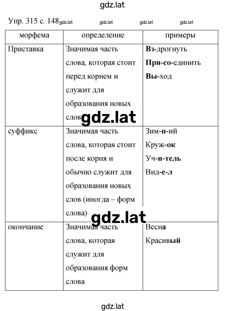 Решение задания № 315 — страница 1