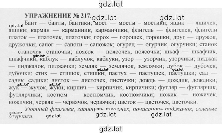 Решение задания № 217 — страница 1