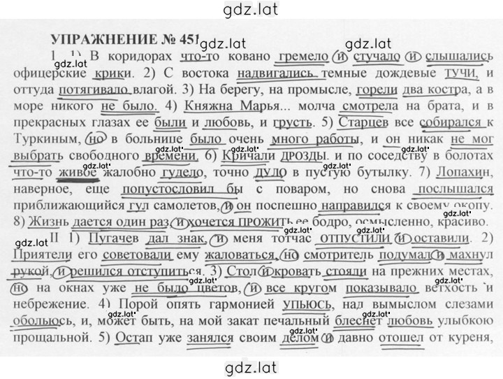Решение задания № 451 — страница 1