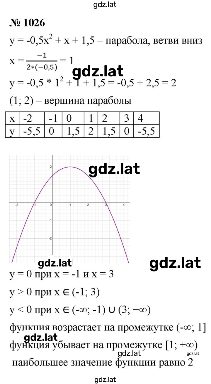 Решение задания № 1026 — страница 1
