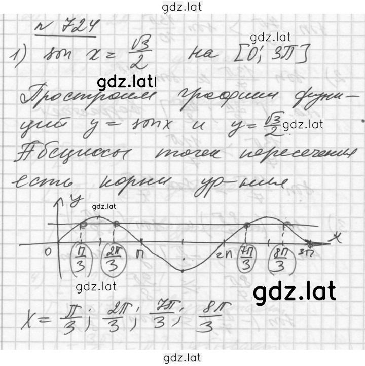 Решение задания № 724 — страница 1