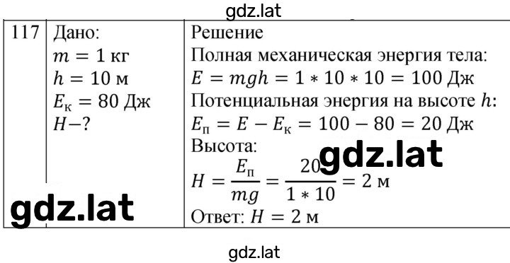Решение задания № 117 — страница 1