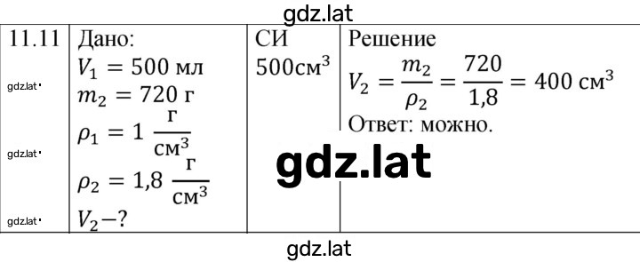 Решение задания № 11.11 [238] — страница 1