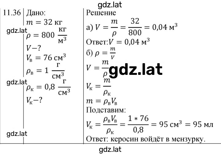 Решение задания № 11.36 [263] — страница 1