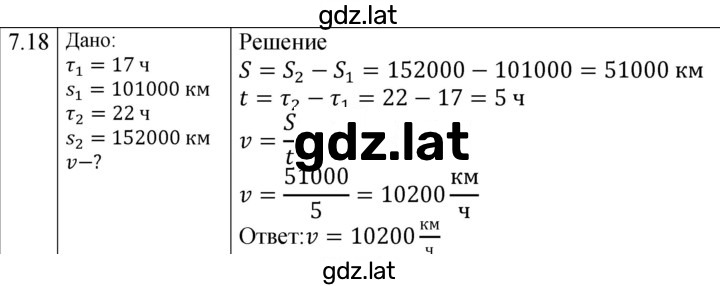 Решение задания № 7.18 [127] — страница 1