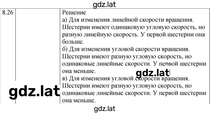 Решение задания № 8.26 [Д. 9] — страница 1