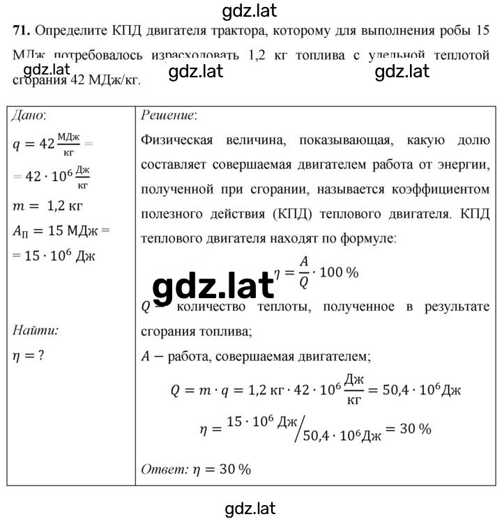 Решение задания № 71 — страница 1