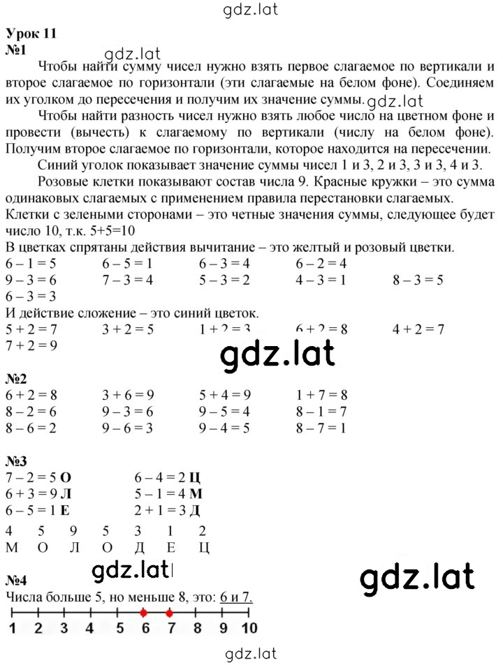 Решение задания № Урок 11 — страница 1