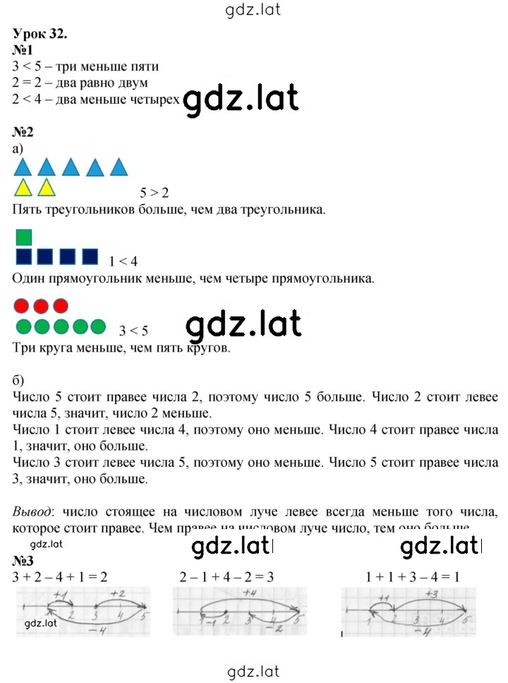 Решение задания № Урок 32 — страница 1