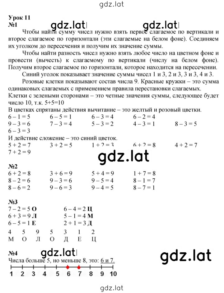 Решение задания № Урок 11 — страница 1