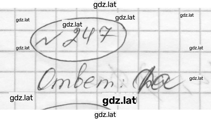 Решение задания № 247 — страница 1