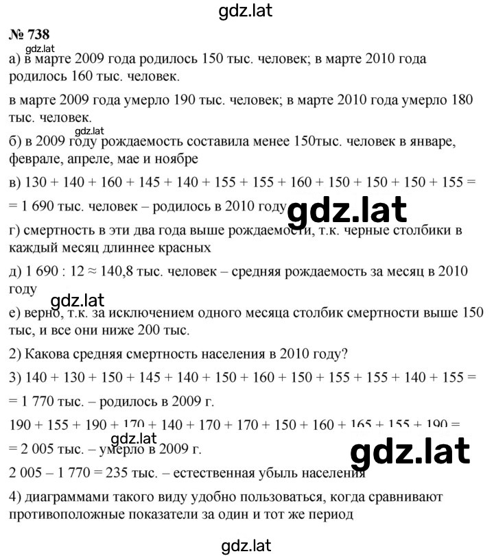 Решение задания № 738 — страница 1