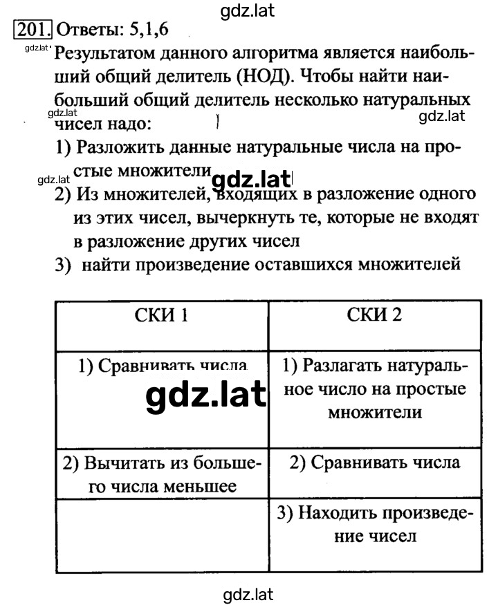 Решение задания № 201 — страница 1
