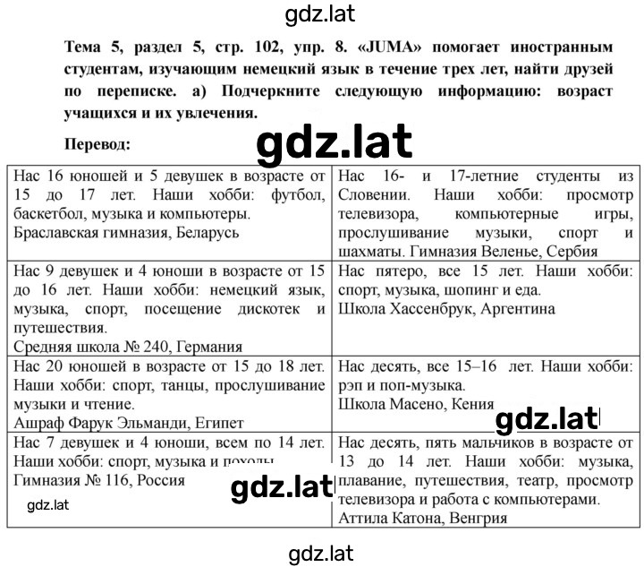 Решение задания № 102 — страница 1
