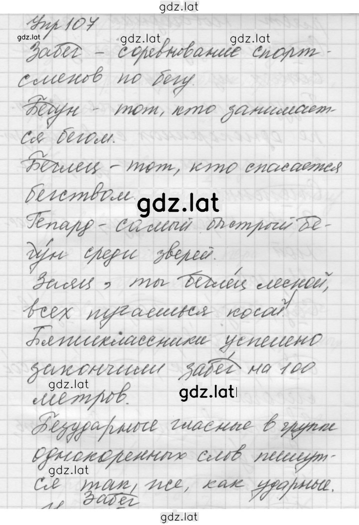 Решение задания № 107 — страница 1