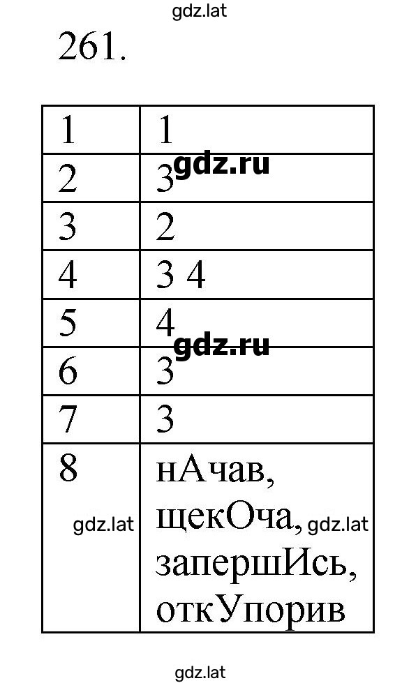 Решение задания № 261 — страница 1