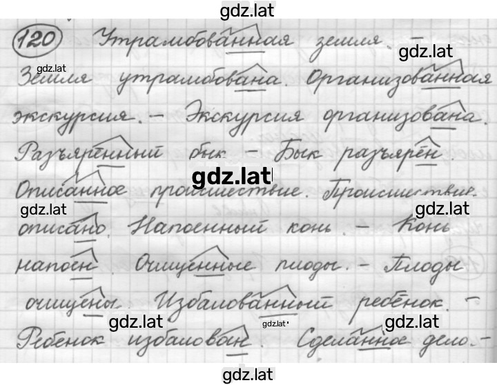 Решение задания № 120 — страница 1
