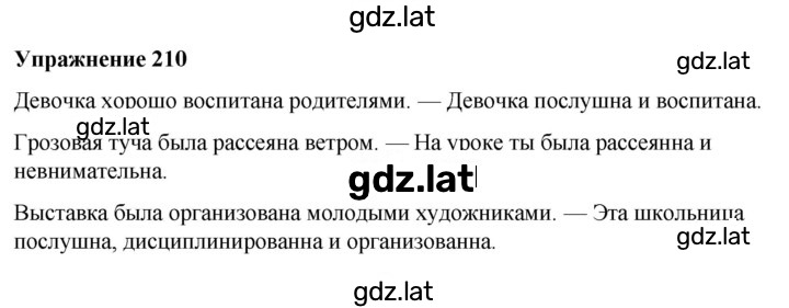 Решение задания № 210 — страница 1