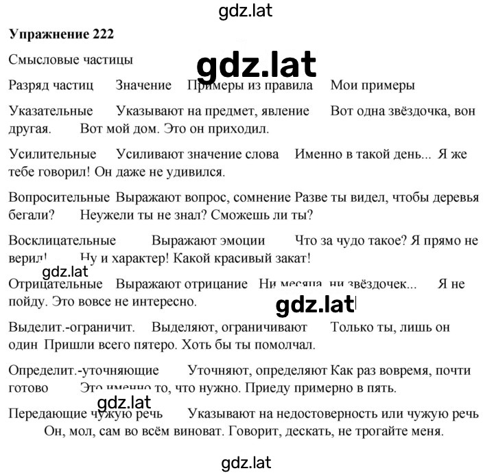Решение задания № 222 — страница 1