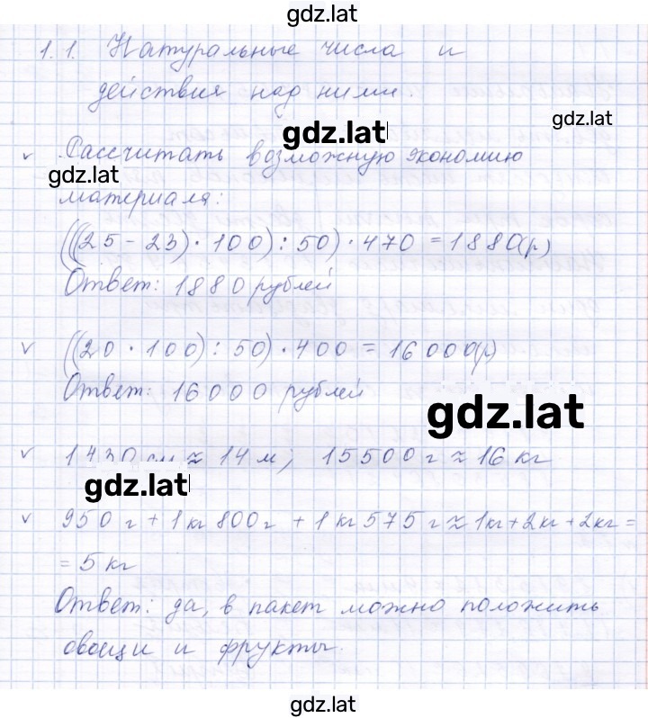 Решение задания № 1.1 — страница 1