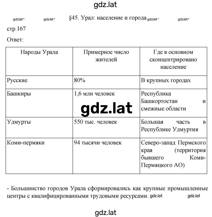 Решение задания № 167 — страница 1