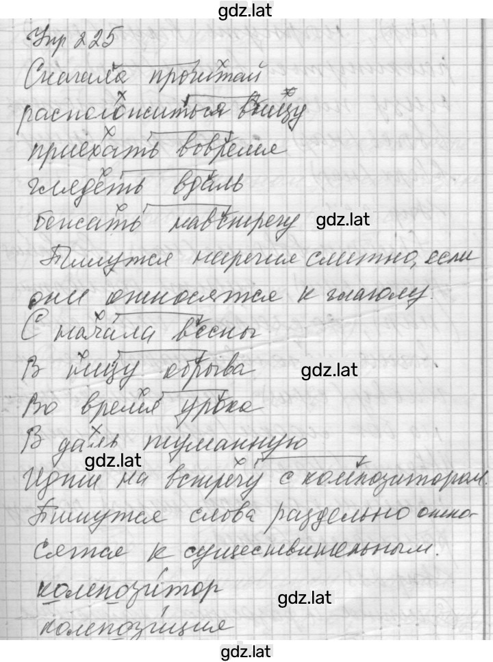 Решение задания № 225 — страница 1