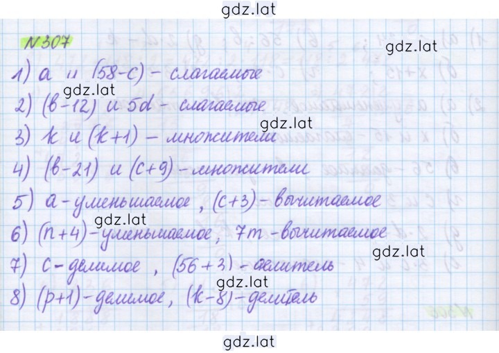 Решение задания № 307 — страница 1