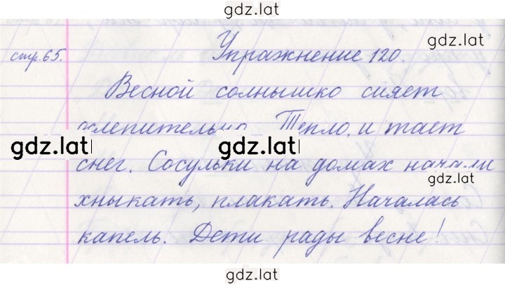 Решение задания № 120 — страница 1