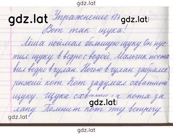 Решение задания № 187 — страница 1