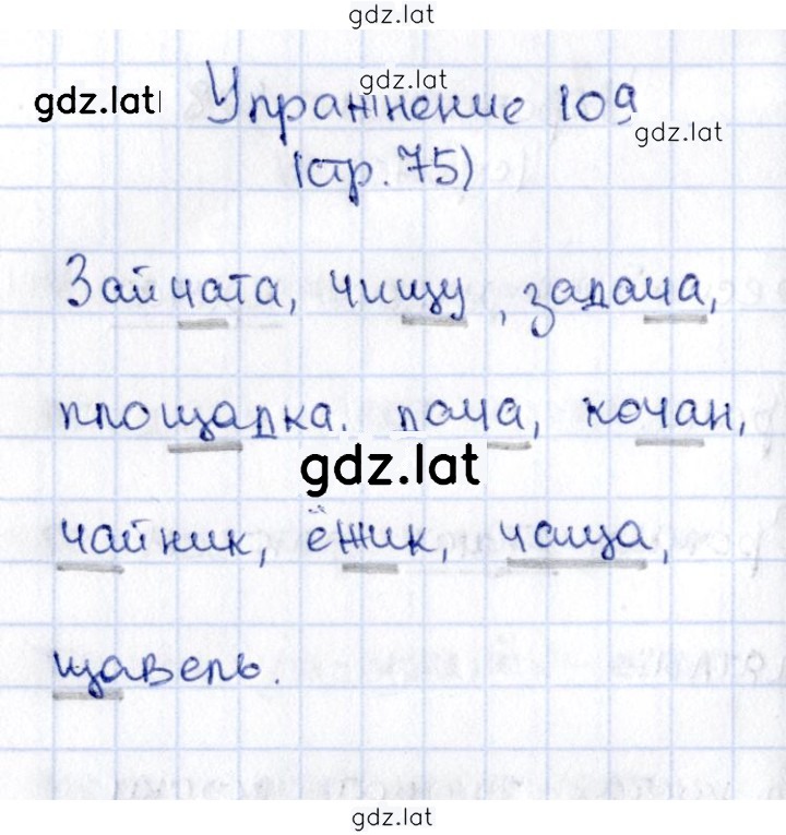 Решение задания № 109 — страница 1