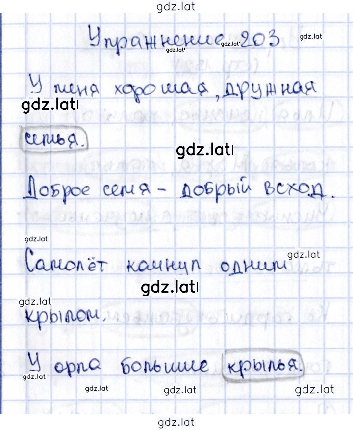 Решение задания № 203 — страница 1