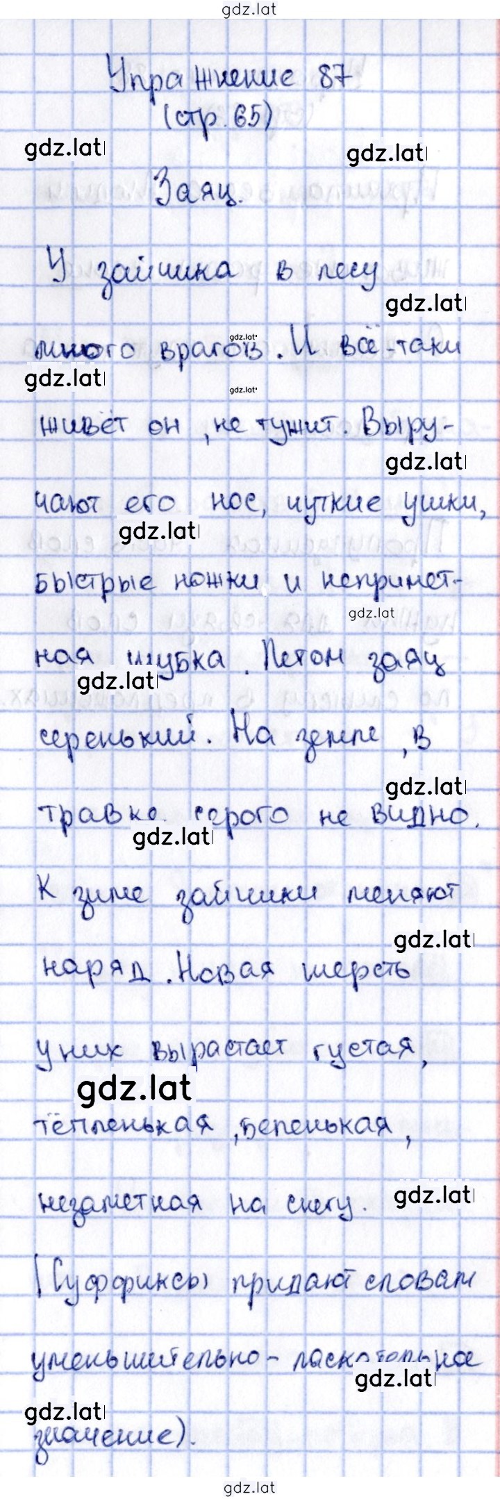 Решение задания № 87 — страница 1