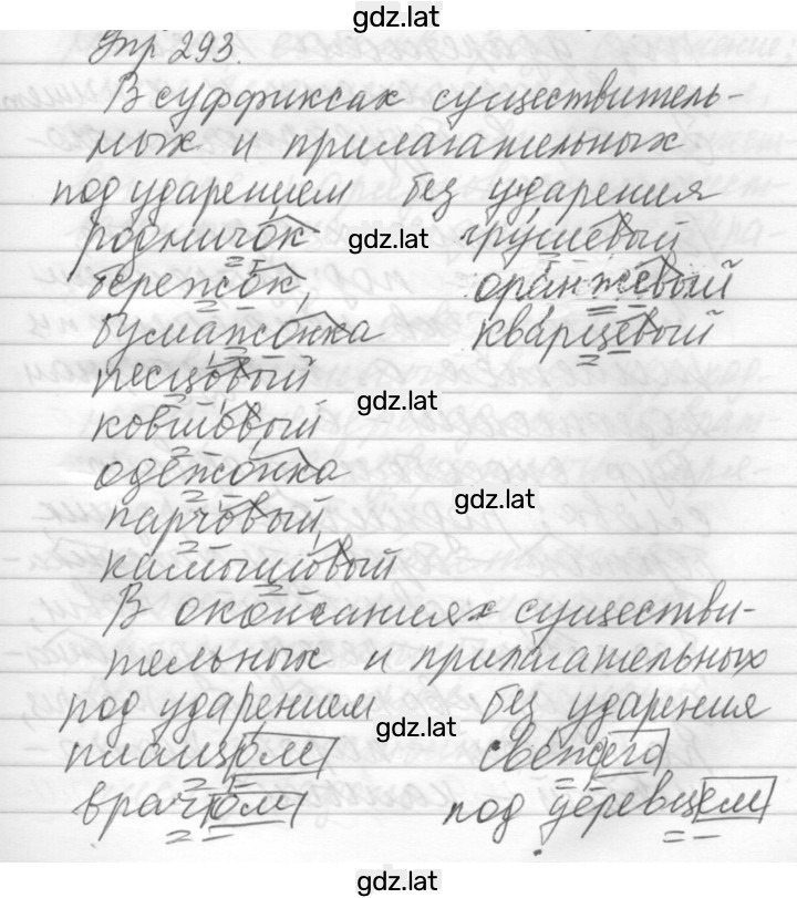 Решение задания № 293 — страница 1