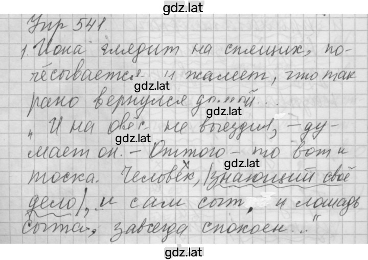 Решение задания № 541 — страница 1