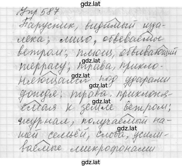 Решение задания № 587 — страница 1