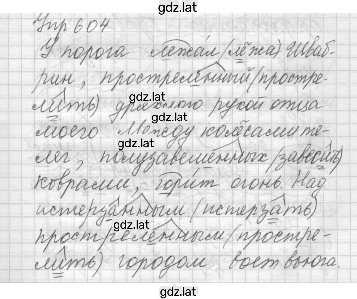 Решение задания № 604 — страница 1