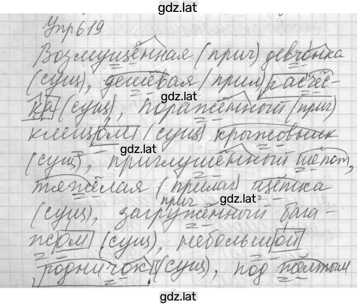 Решение задания № 619 — страница 1