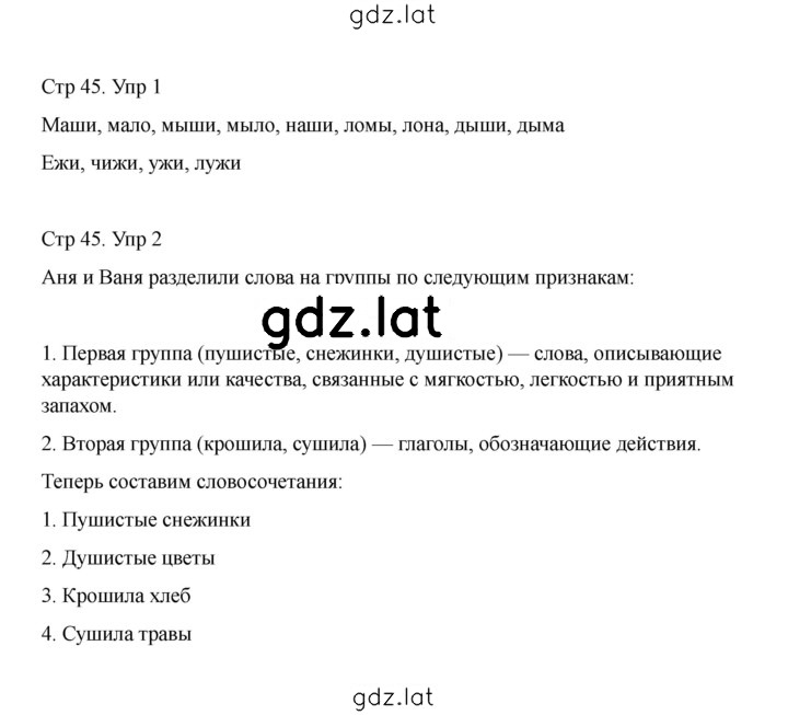 Решение задания № 45 — страница 1
