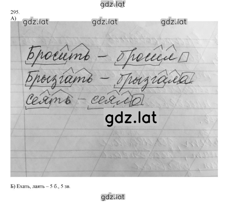 Решение задания № 295 — страница 1