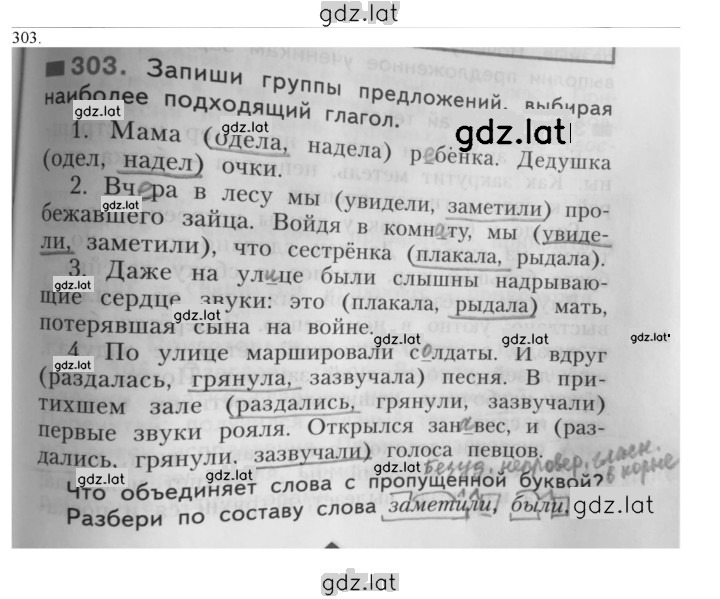 Решение задания № 303 — страница 1