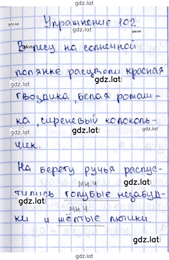 Решение задания № 102 — страница 1