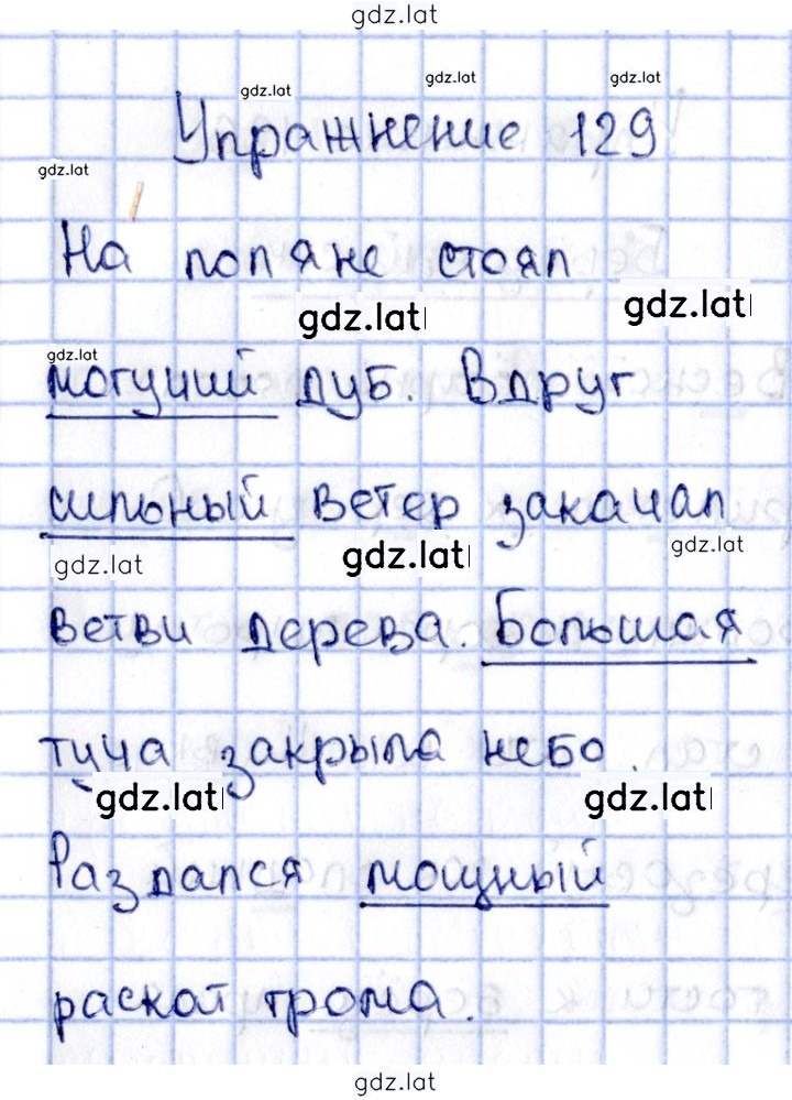 Решение задания № 129 — страница 1